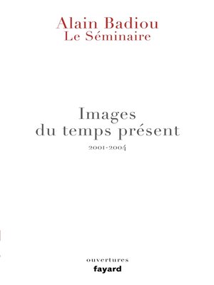 cover image of Le Séminaire--Images du temps présent
